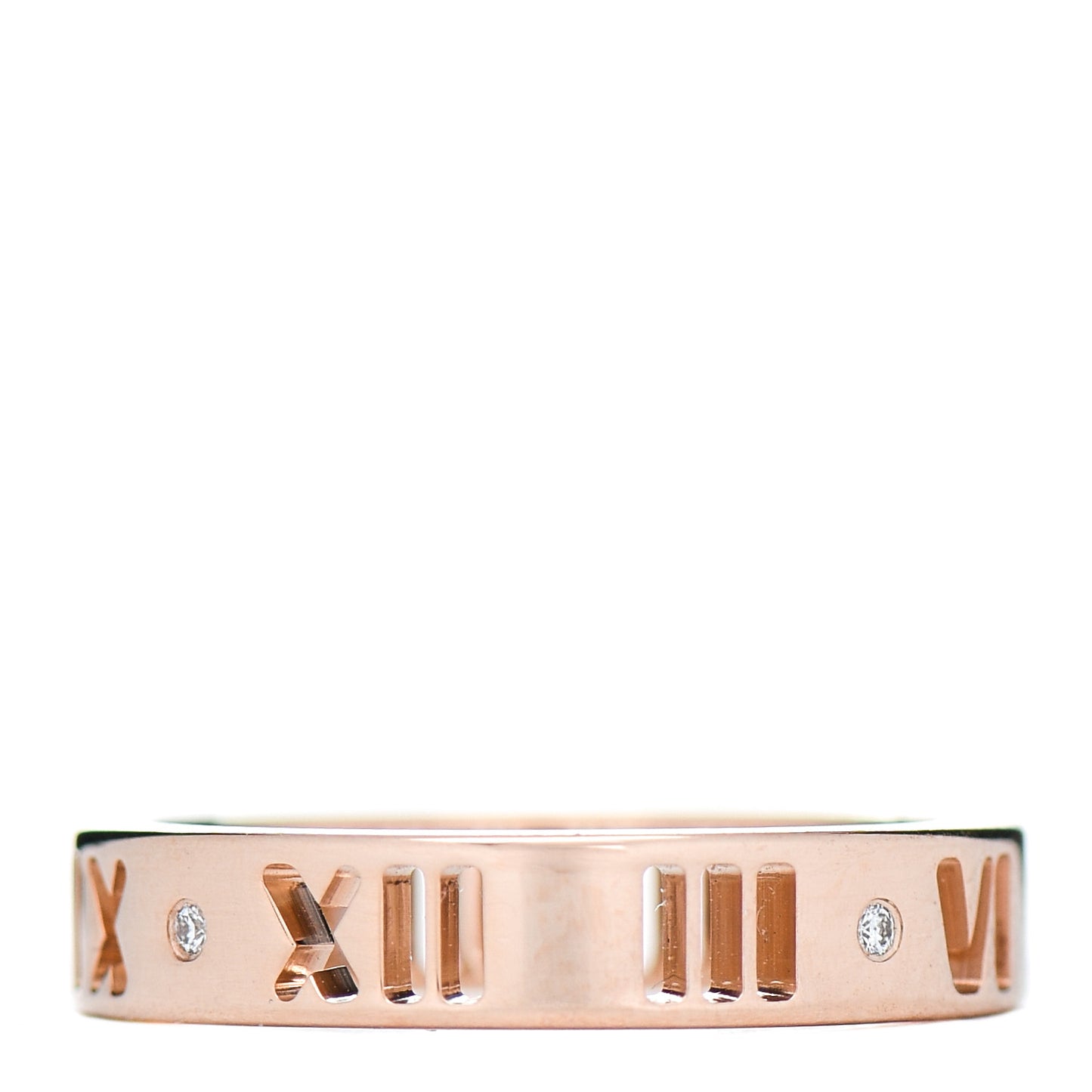 18K Rose Gold Diamond Atlas Pierced Ring 47 4