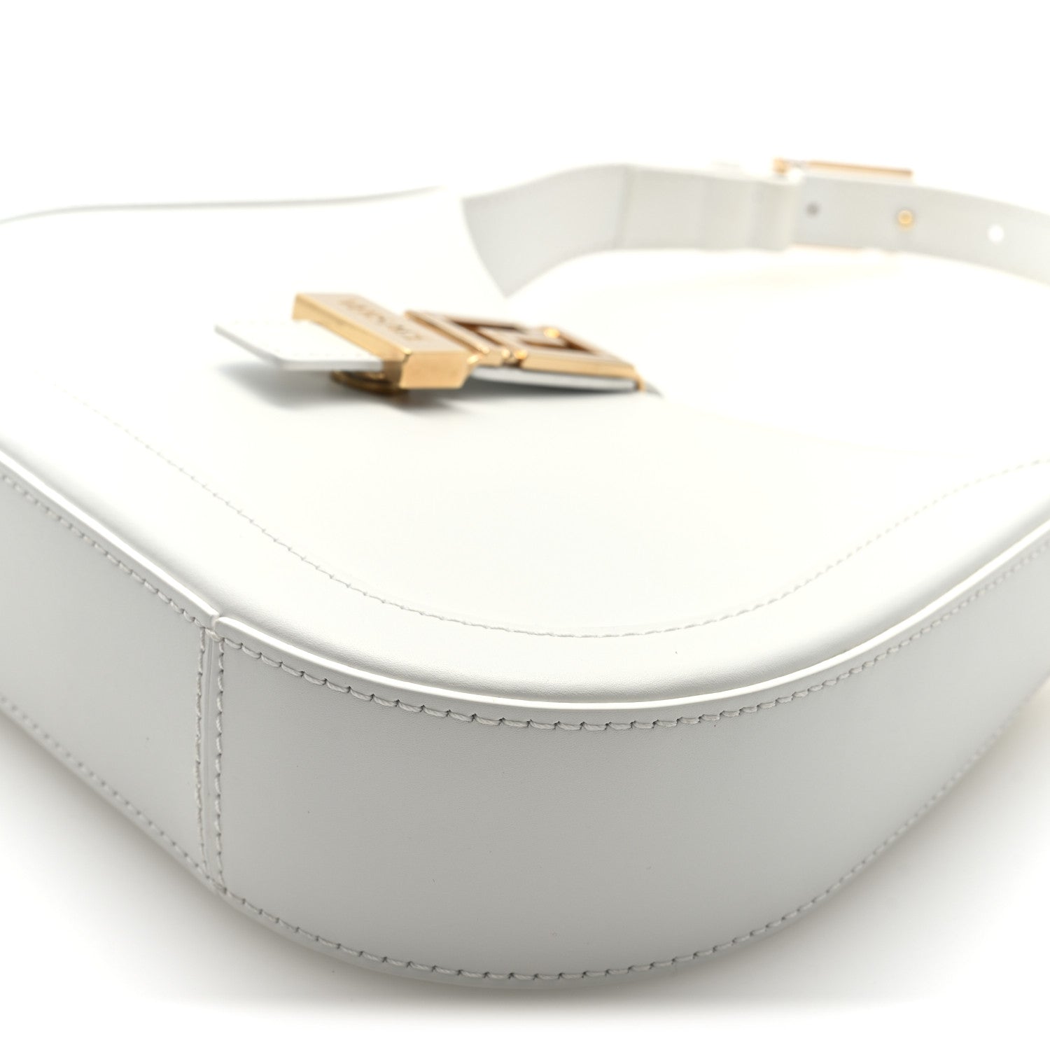 Versace Calfskin Small Greca Goddess Hobo White 9 of 9