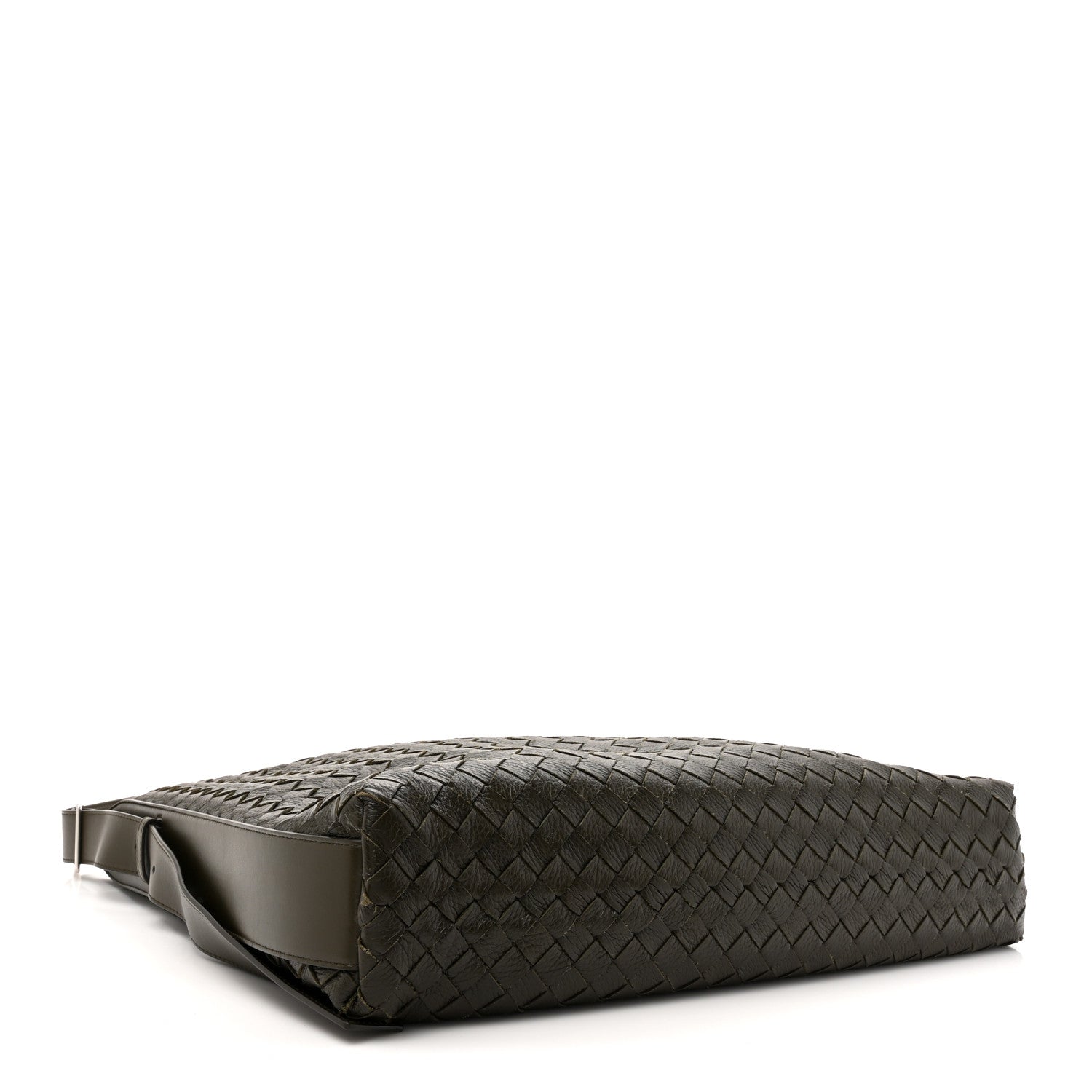 Bottega Veneta Deerskin Intrecciato Medium Traveler Hobo Kaki 4 of 10