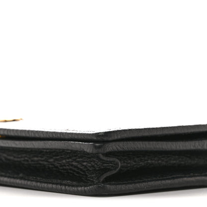 Gucci Dollar Calfskin Mini GG Marmont Chain Wallet Black 9 of 14