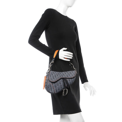 Christian Dior Denim Monogram Flight Saddle Bag 2 of 7