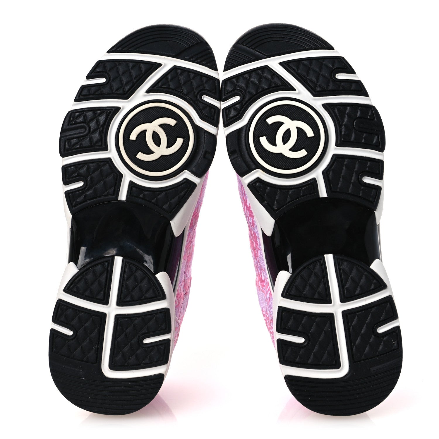 Chanel Tweed CC Sneakers 36 Pink 7 of 12