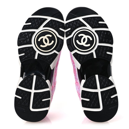 Chanel Tweed CC Sneakers 36 Pink 7 of 12