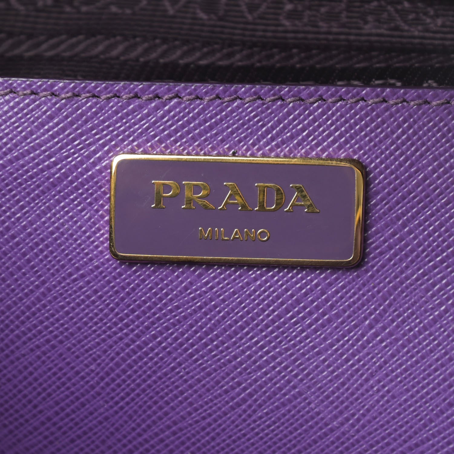 Prada Saffiano Lux Large Promenade Tote Viola 6 of 16