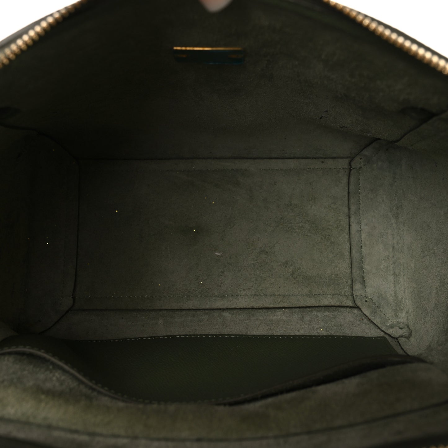 Grained Calfskin Micro Belt Bag Army Green