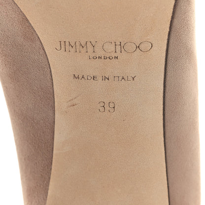Jimmy Choo Suede Romy 100 Pumps 39 Nude 7 of 8