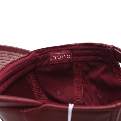 Gucci Calfskin Interlocking G Baseball Hat S Bordeaux 8 of 9