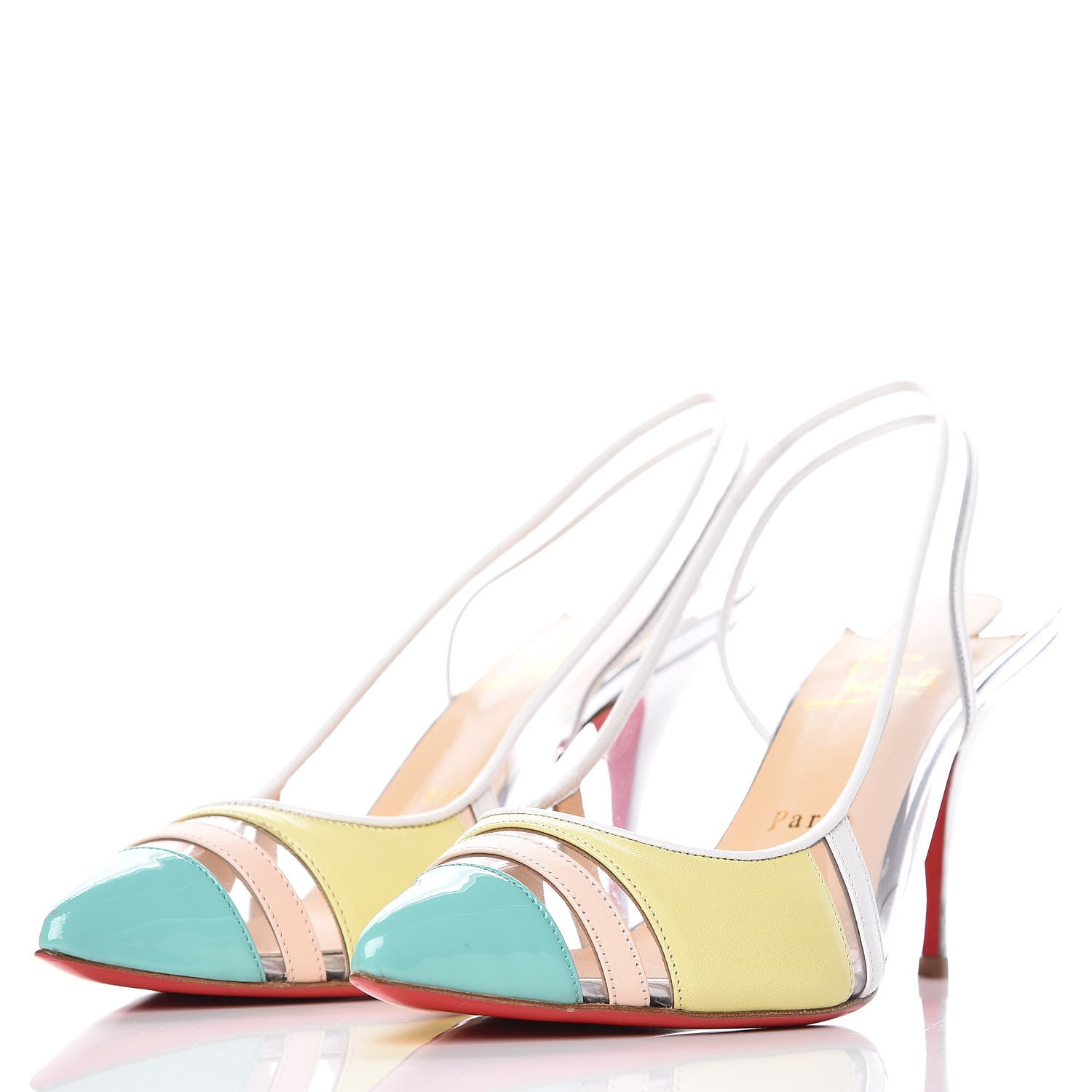 Christian Louboutin Patent PVC Highway 85 Pumps 39 Version Primevere 3 of 11
