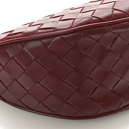 Bottega Veneta Nappa Intrecciato Half Moon Pouch On Strap Barolo 7 of 8