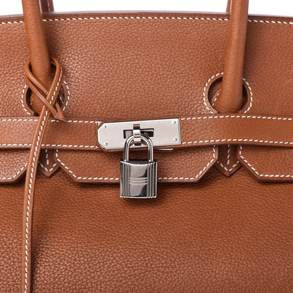 Hermes Natural Barenia Faubourg Birkin 35 Fauve 10 of 11