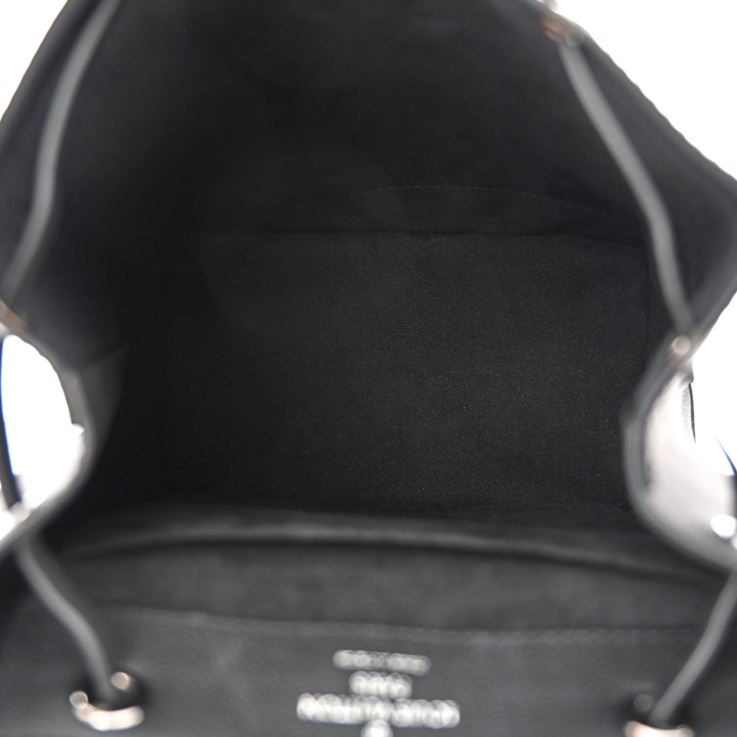 Calfskin Lockme Backpack Black