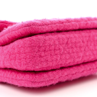 Chanel Cashmere Tweed Quilted Mini Bijoux Flap Fuchsia 9 of 10
