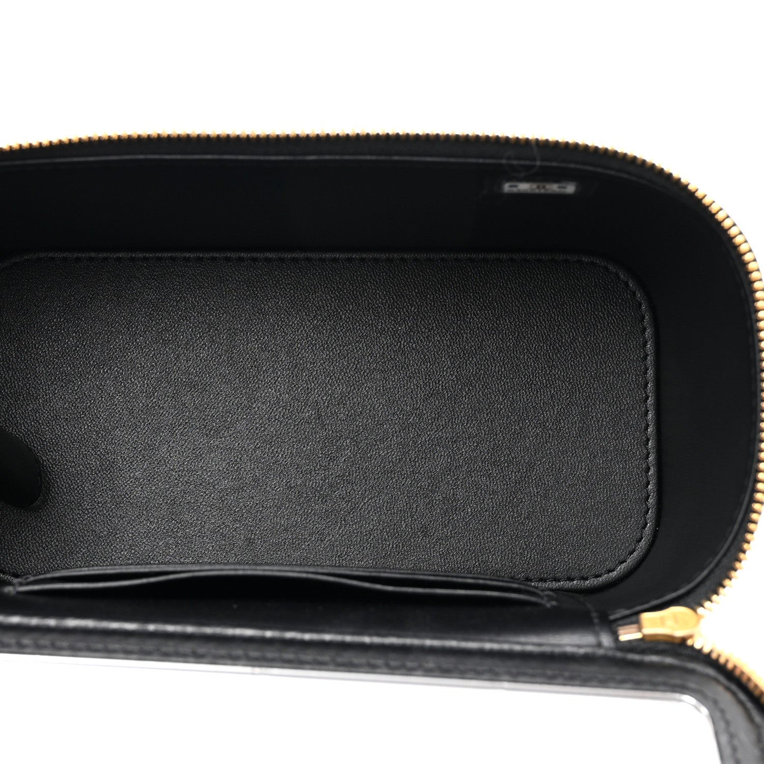 Chanel Lambskin Enamel Quilted Small Coco Hearts Vanity Case With Chain Black 6 of 12