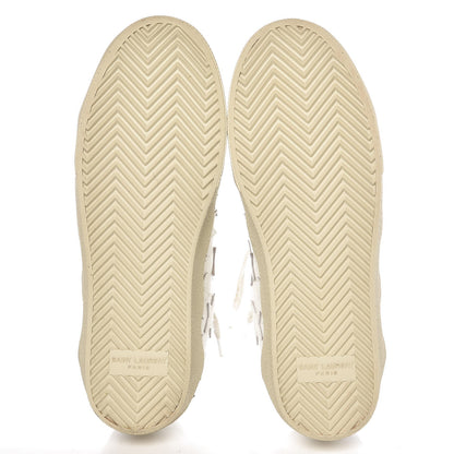 Saint Laurent Nappa Star Court Sneakers 37.5 White 7 of 10