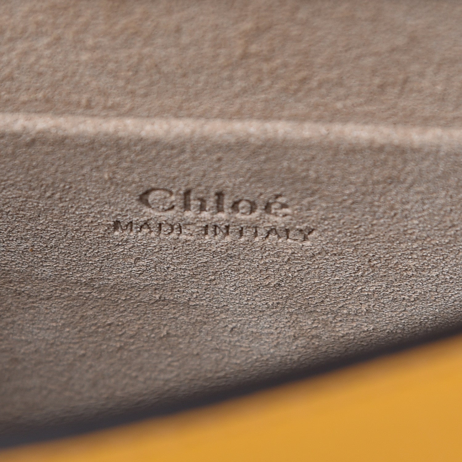 Chloe Calfskin Suede Small Nile Bracelet Bag Dusty Yellow 6 of 9