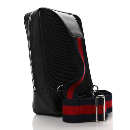 Gucci GG Supreme Monogram Web Belt Bag Black Grey 2 of 10