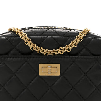 Chanel Aged Calfskin Quilted Mini Reissue Camera Case Black 8 of 12