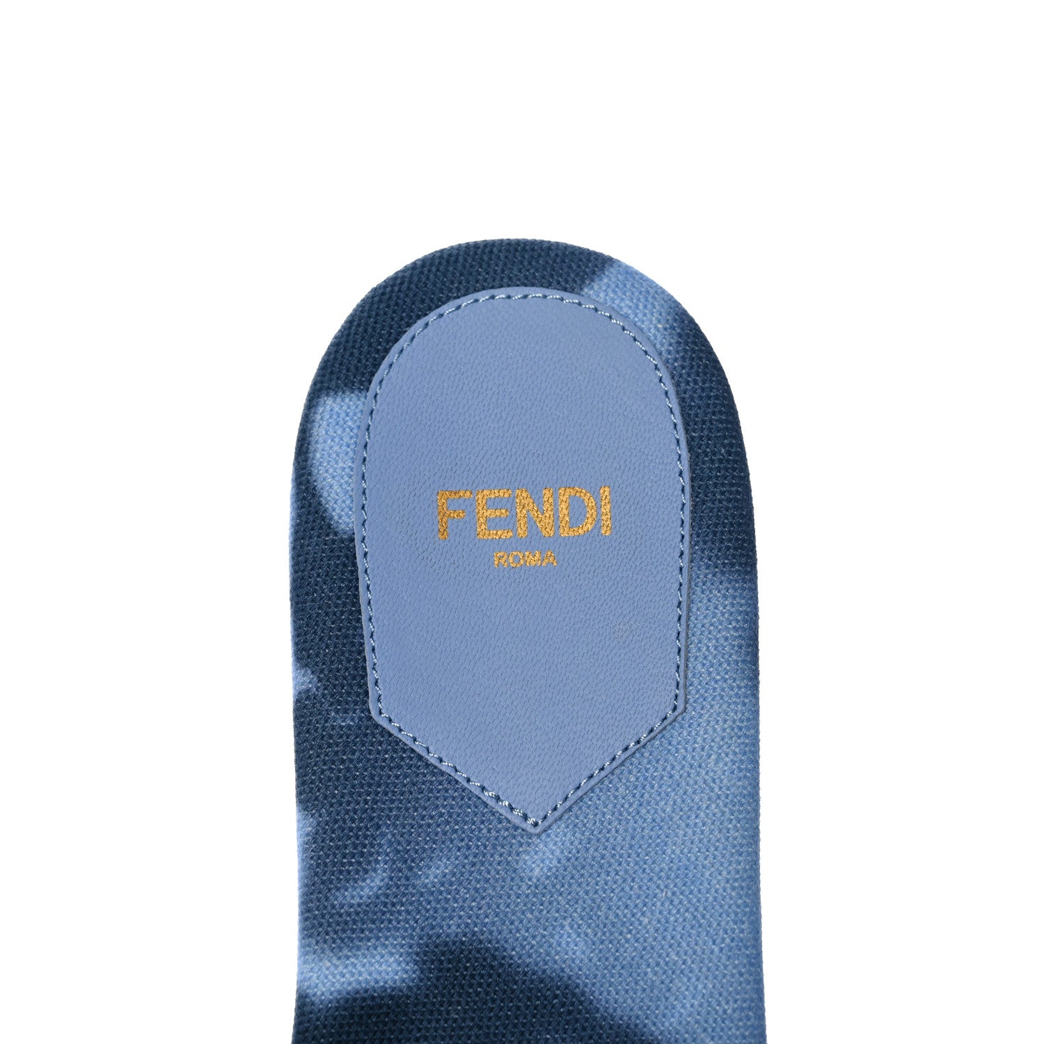 Fendi Canvas Floral Print Logo Flat Slide Sandals 38.5 Sagittarius Black 7 of 8