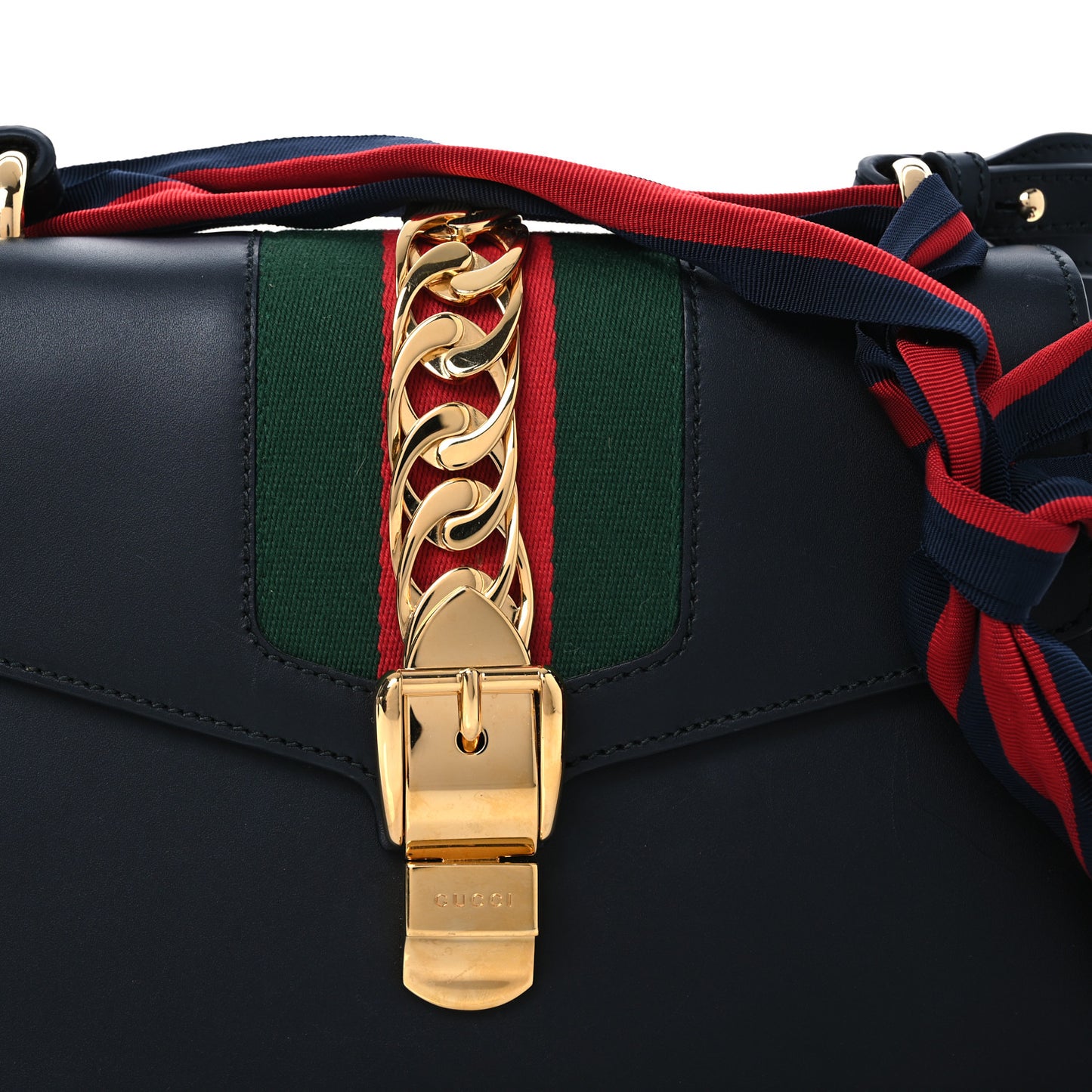 Calfskin Small Sylvie Shoulder Bag Black