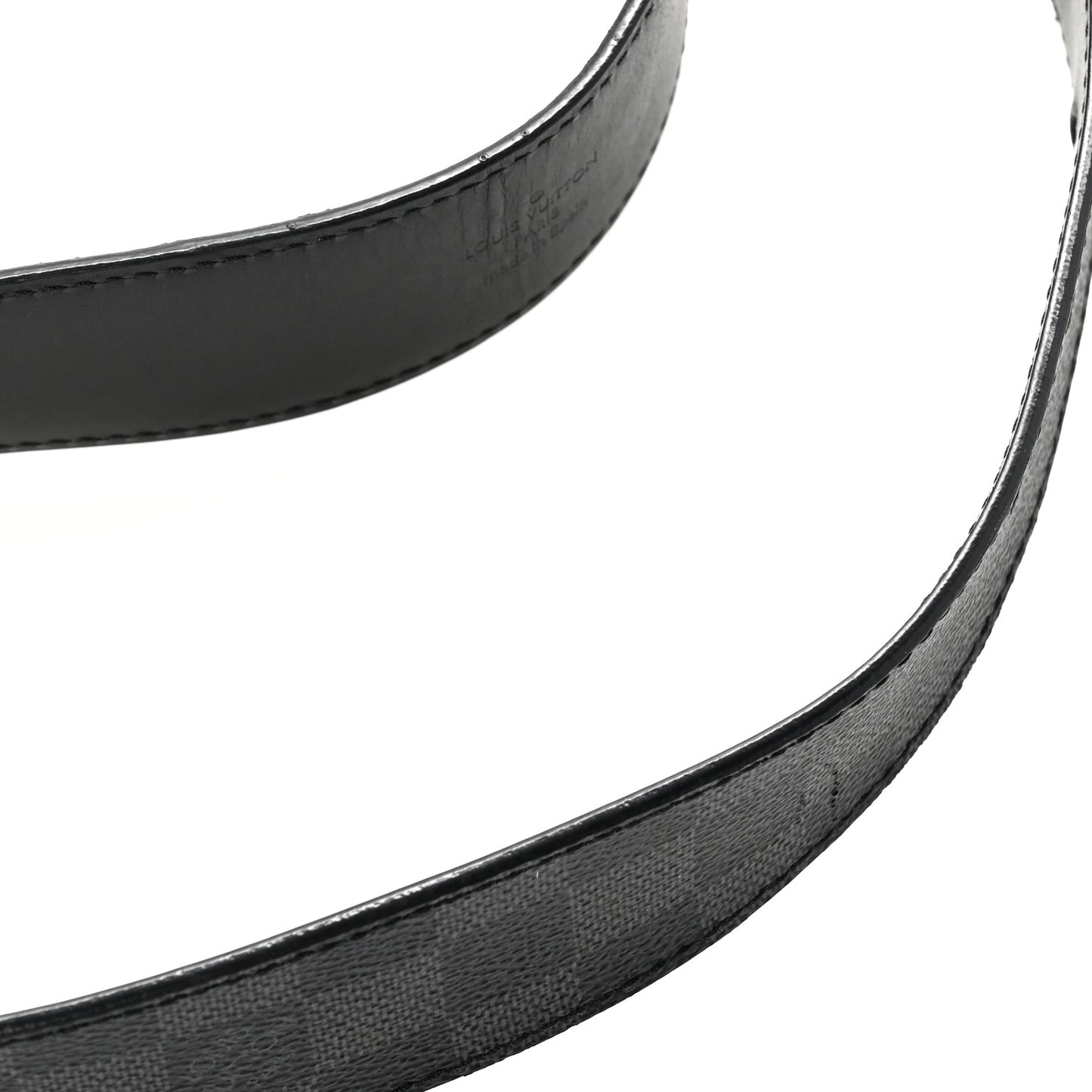 Calfskin Damier Eclipse 40mm LV Initiales Reversible 90 36 Belt