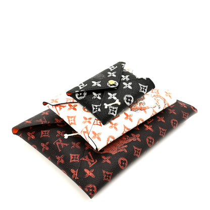 Louis Vuitton Catogram Kirigami Pochette Set Marron White Black 7 of 12