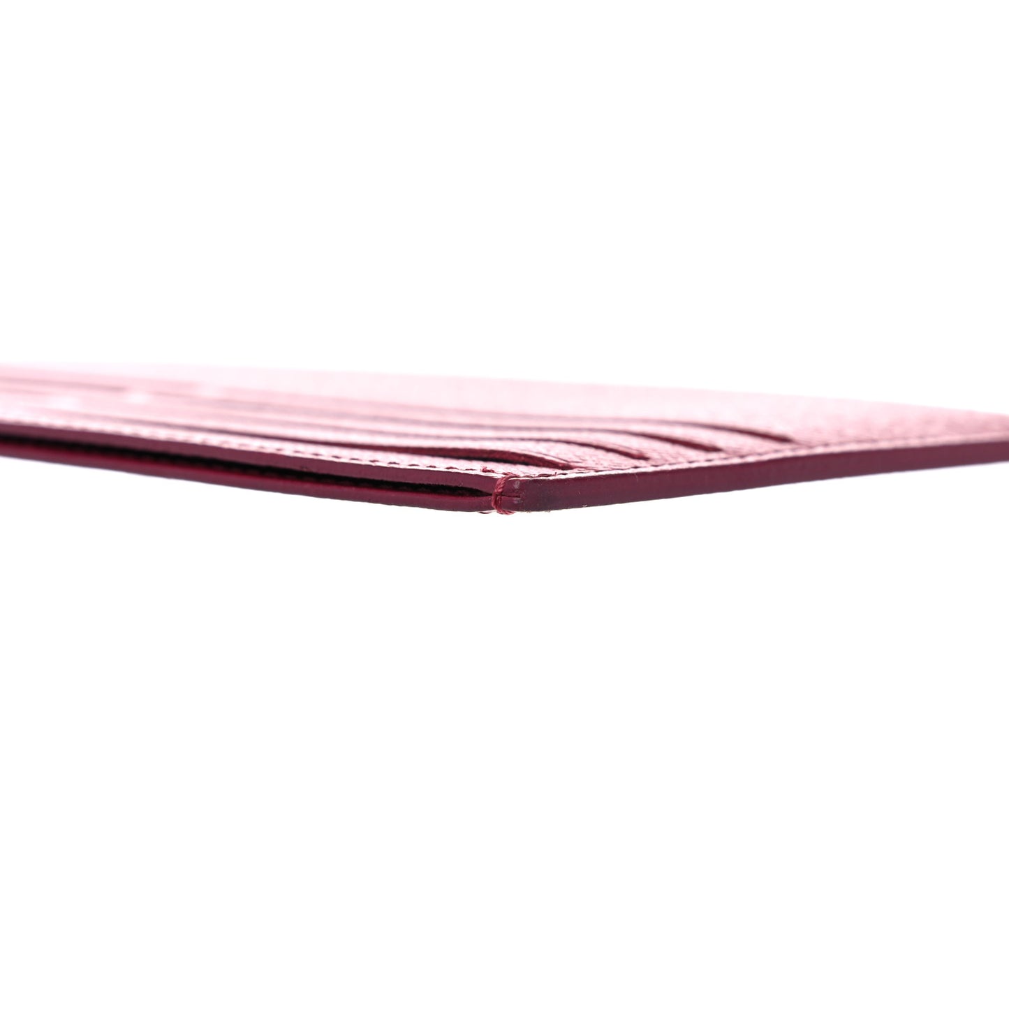 Calfskin Felicie Card Holder Insert Fuchsia