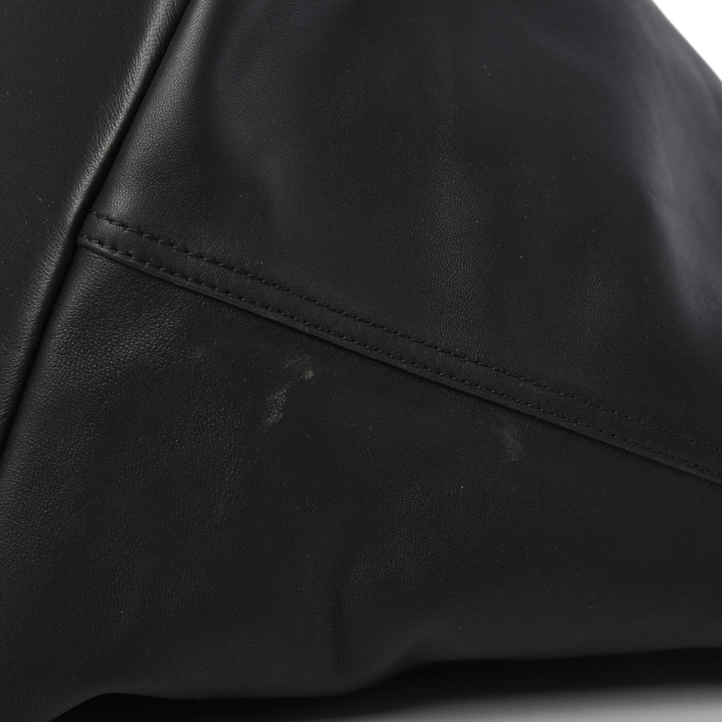 Nappa Nylon Medium Reversible Butterfly Shoulder Bag Black Cement