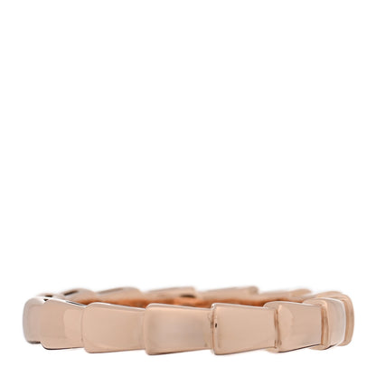 Bulgari 18K Rose Gold Serpenti Viper Band Ring 56 7.5 1 of 4