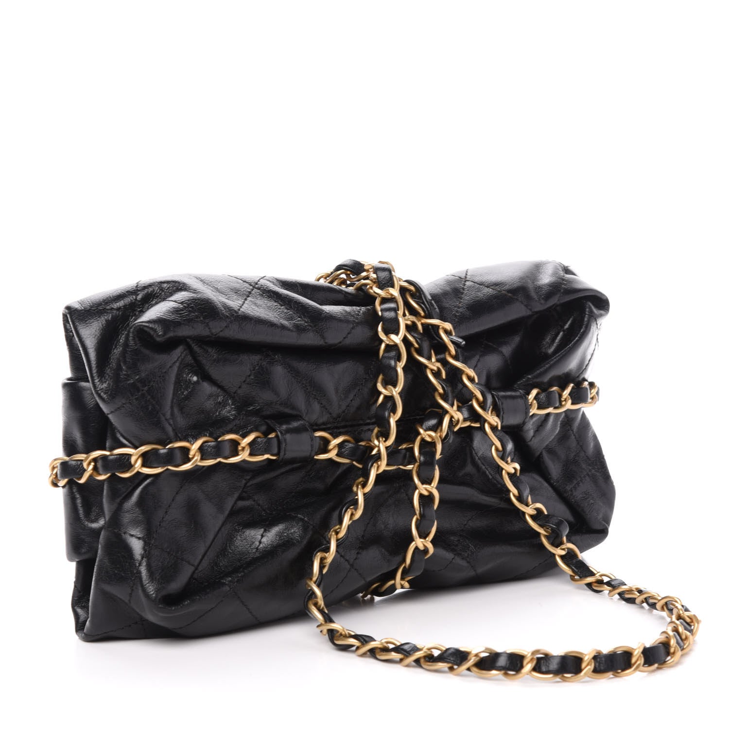 Chanel Calfskin Quilted Baluchon Black 3 of 13