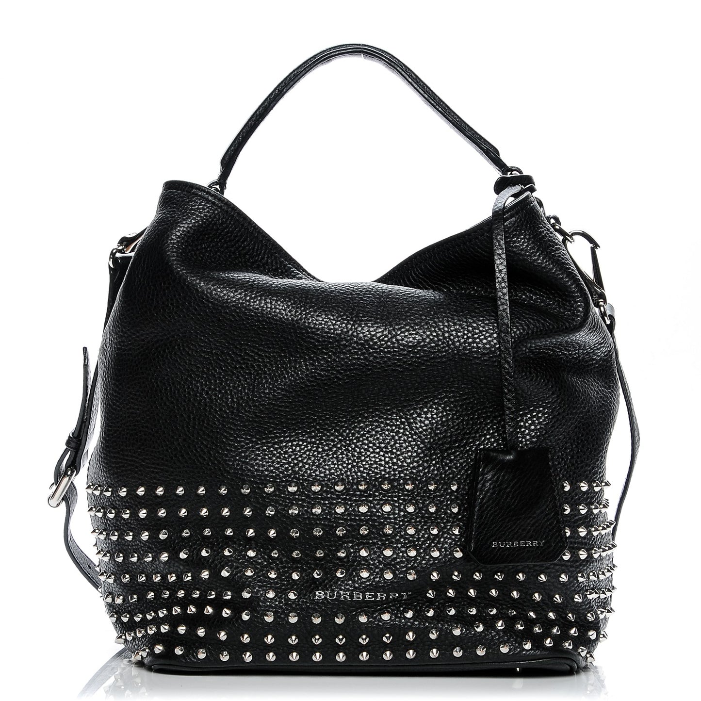 Calfskin Studded Medium Susanna Hobo Black