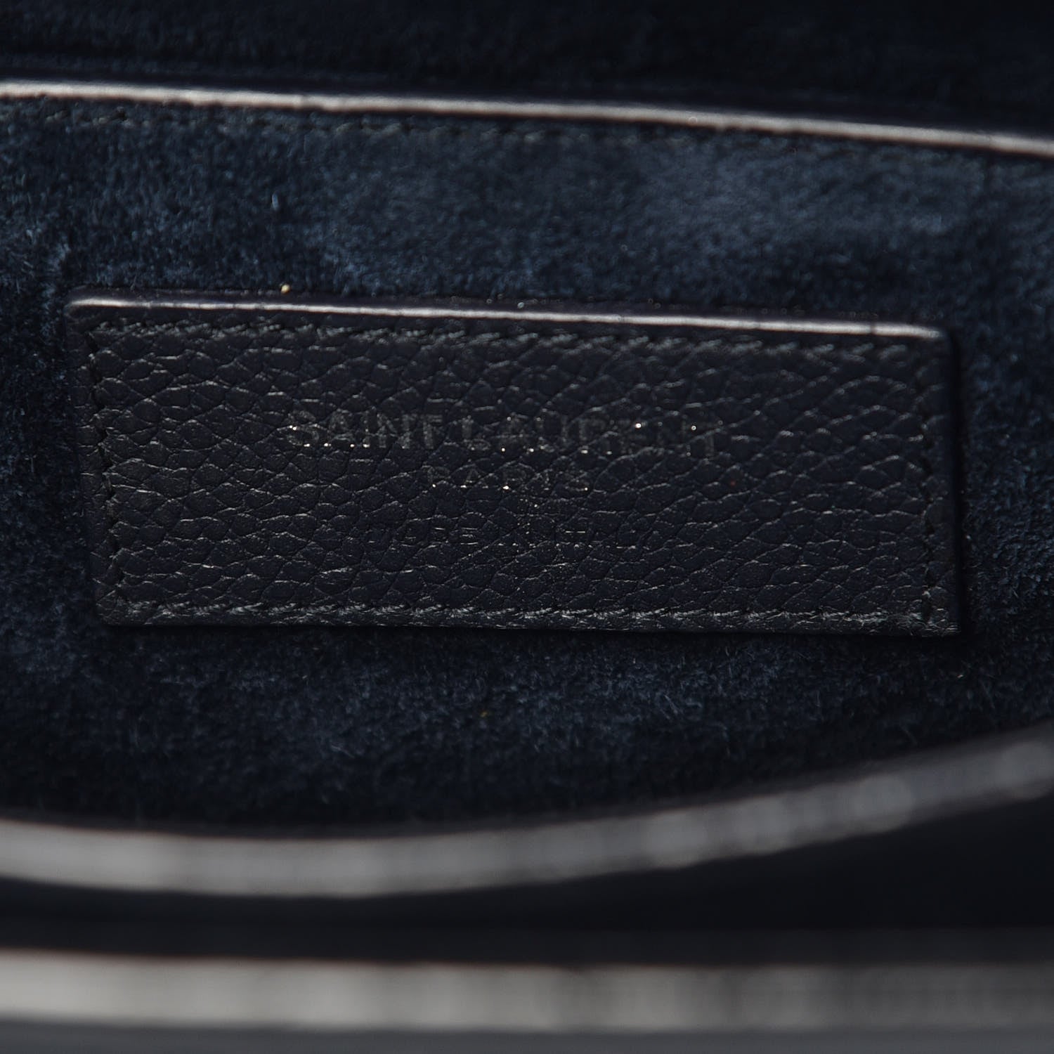 Saint Laurent Grained Calfskin Medium Monogram Sunset Navy Blue 6 of 10