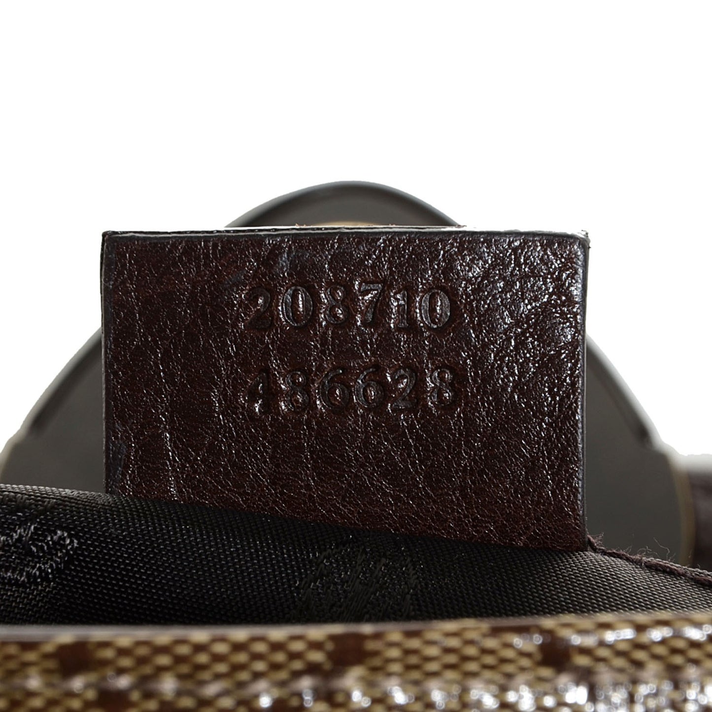 Crystal Monogram Babouska Clutch Dark Brown
