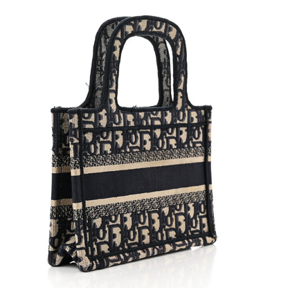 Christian Dior Oblique Mini Book Tote Blue Multicolor 4 of 13