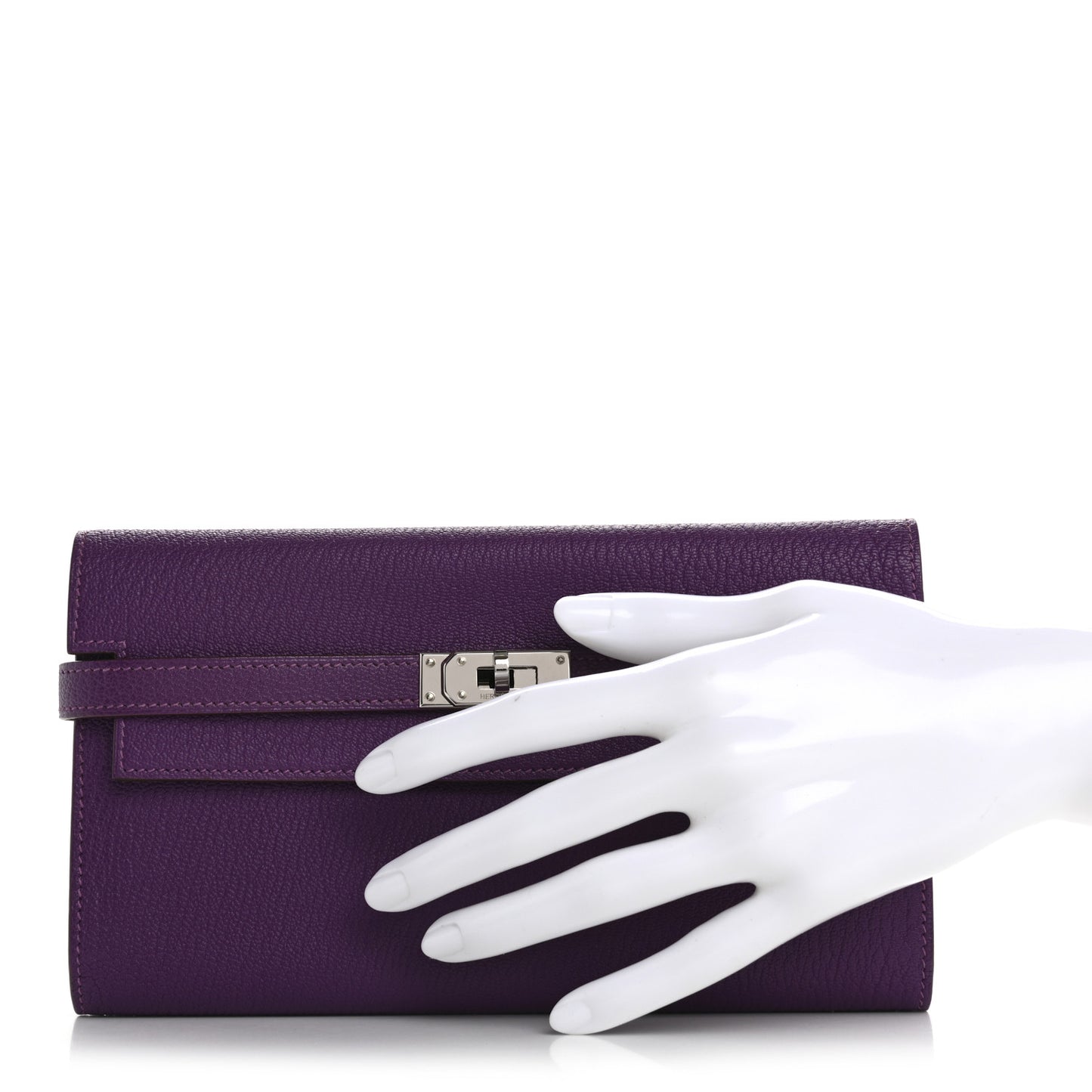 Chevre Mysore Kelly Longue Wallet Violet
