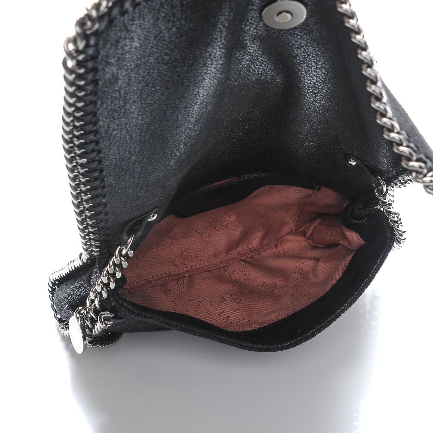 Shaggy Deer Falabella Crystal Embellished Crossbody Bag Black