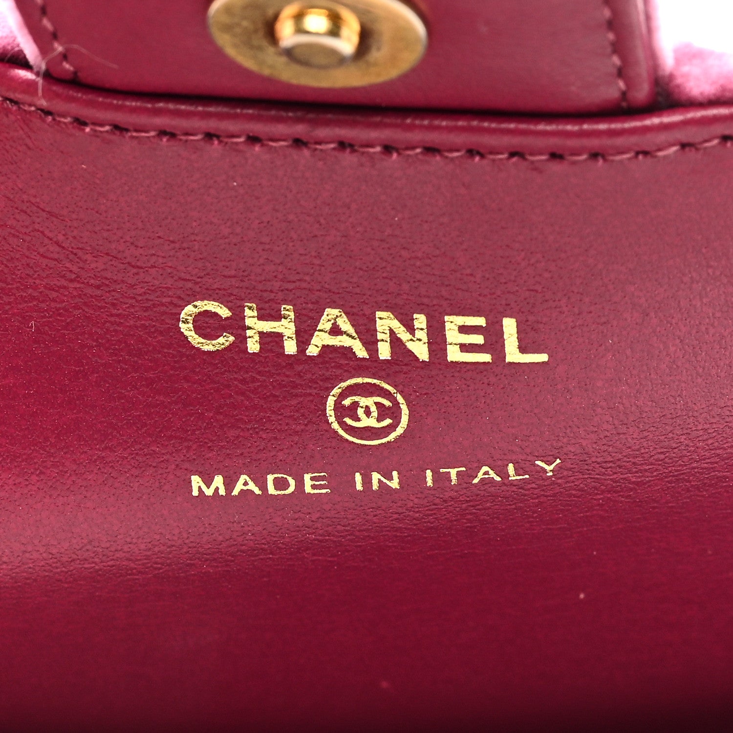 Chanel Velvet Camellia Embossed Jewel Belt Card Holder With Chain Pink 6 of 9