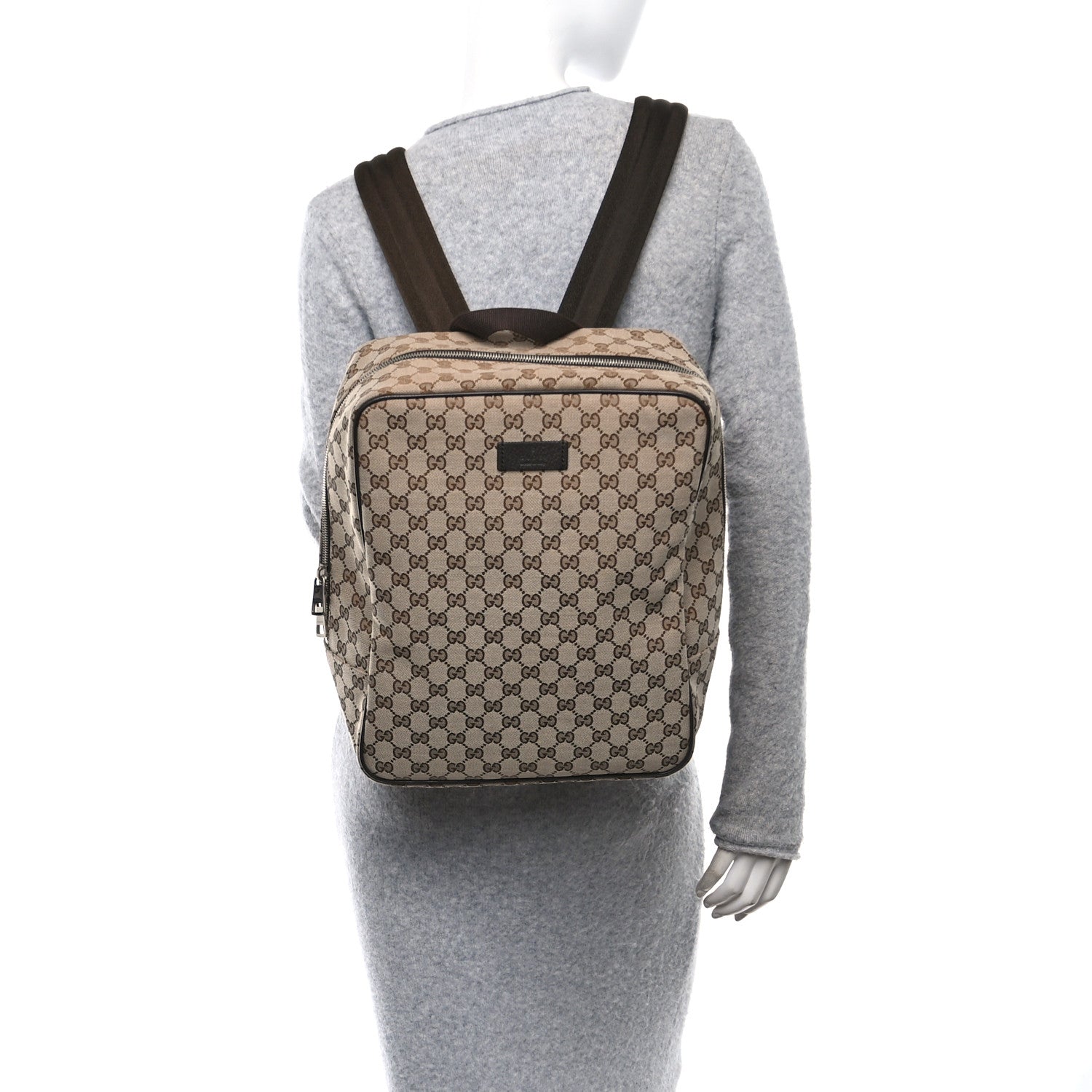 Gucci Monogram Travel Backpack Dark Brown 2 of 11