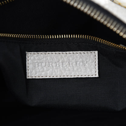 Burberry Heritage Grain Check Embossed Small Orchard Bowling Bag Pale Grey 5 of 18