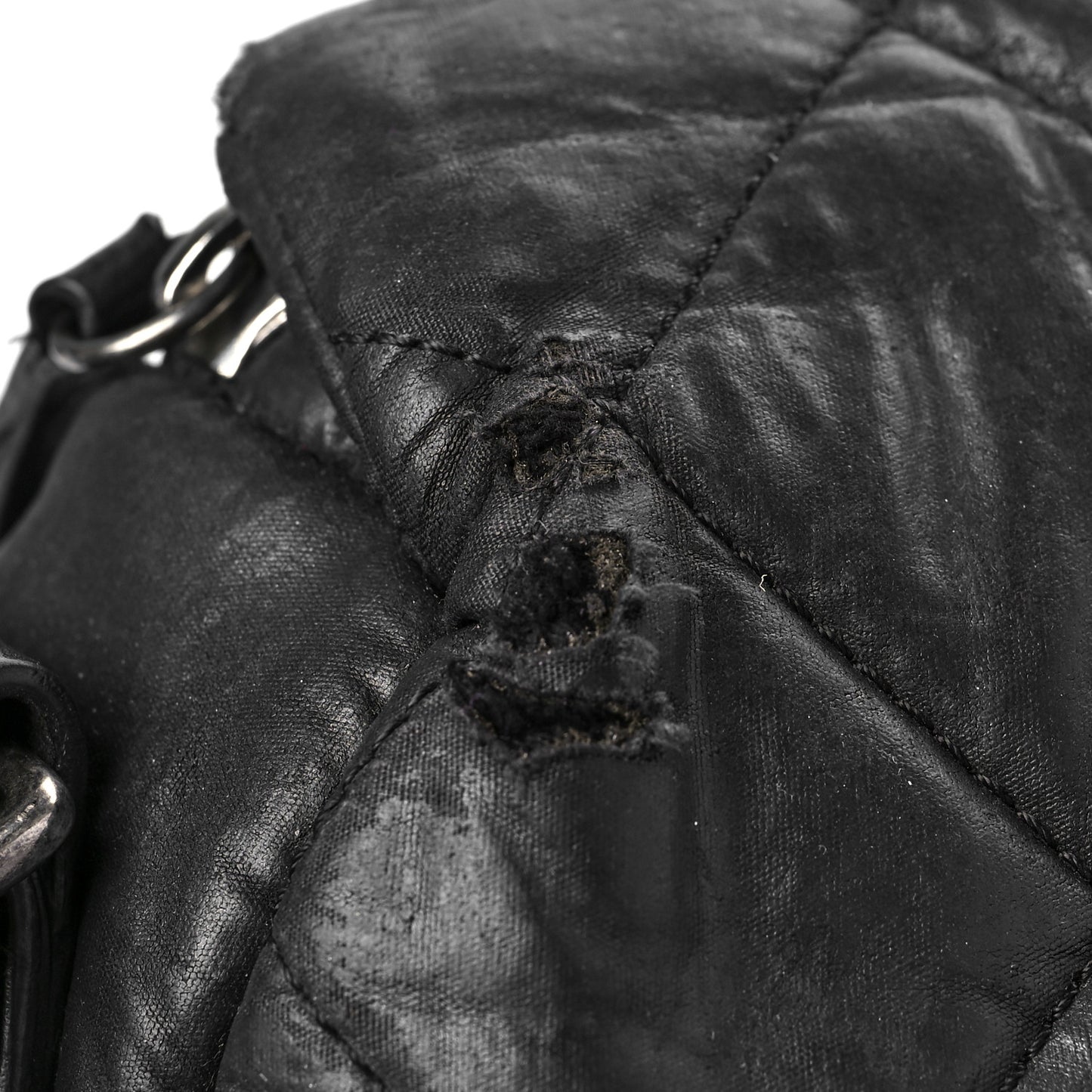 Nylon Quilted Coco Cocoon Messenger Black