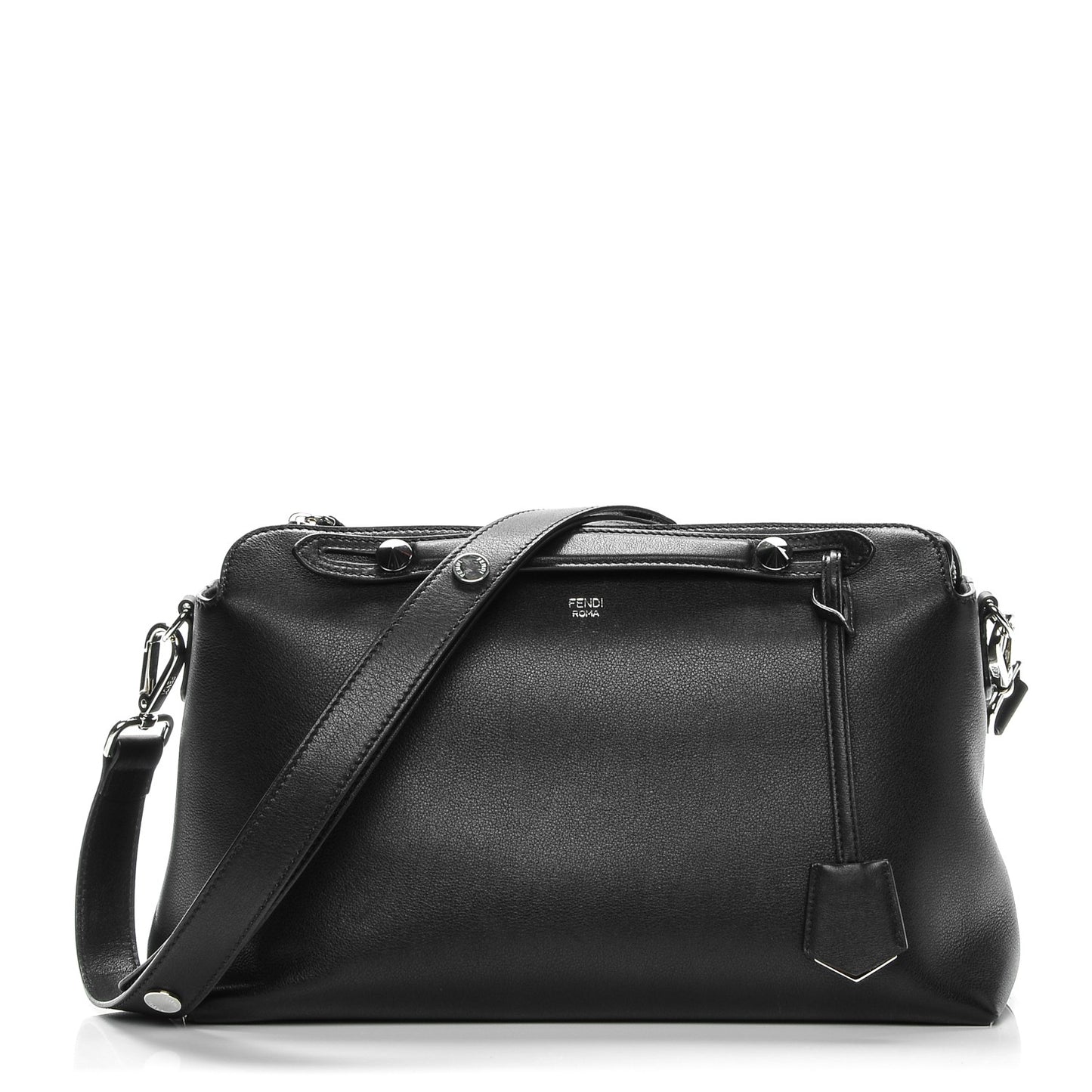Vitello Dolce Marmol Large By The Way Boston Bag Black