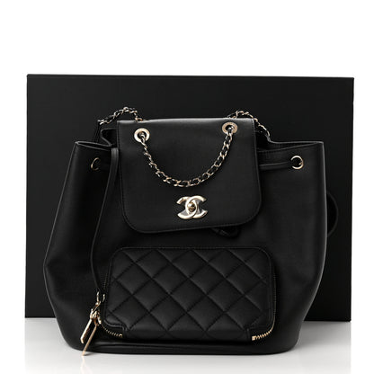 Chanel Caviar Quilted Business Affinity Backpack Black 12 of 12