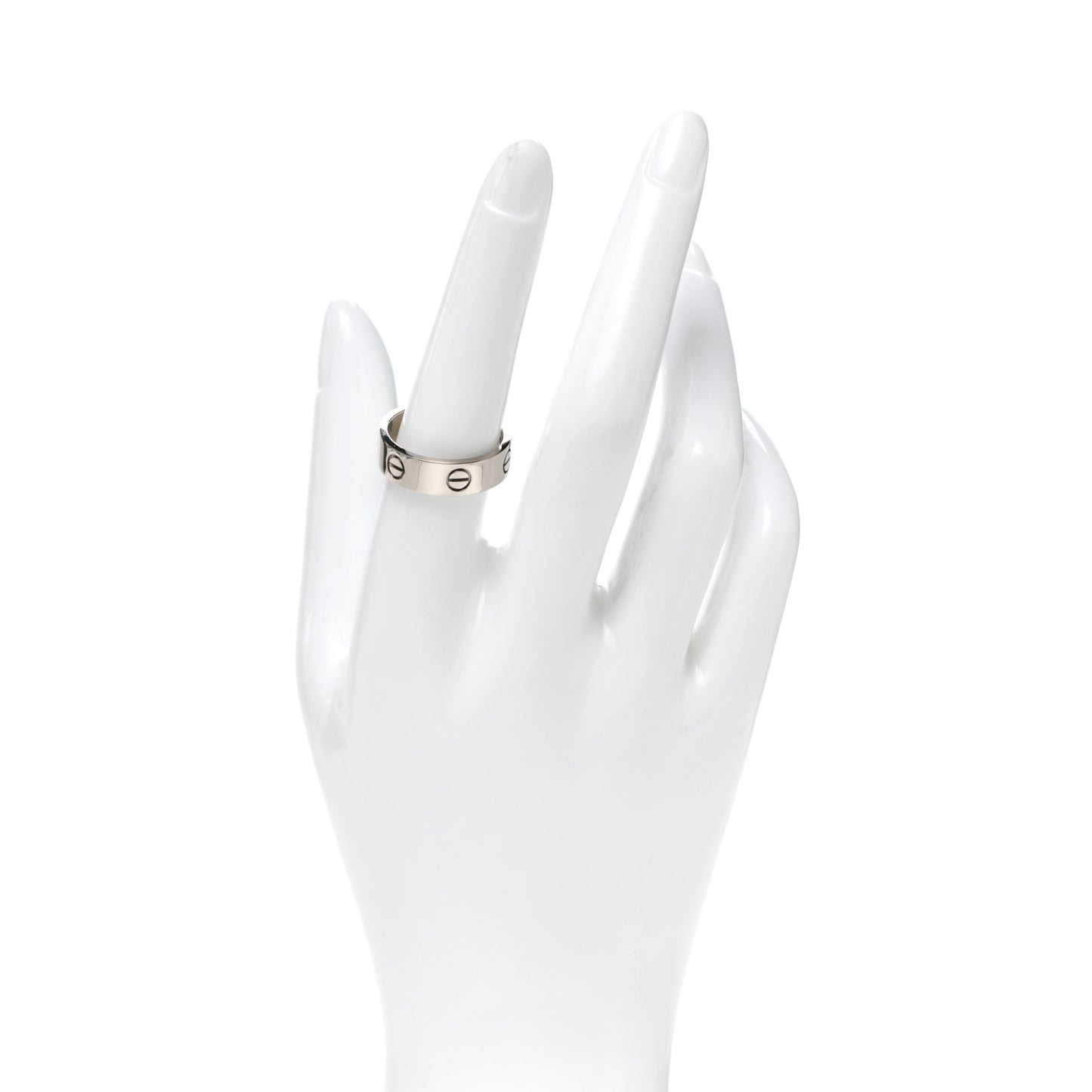 18K White Gold 6mm LOVE Ring 57 8