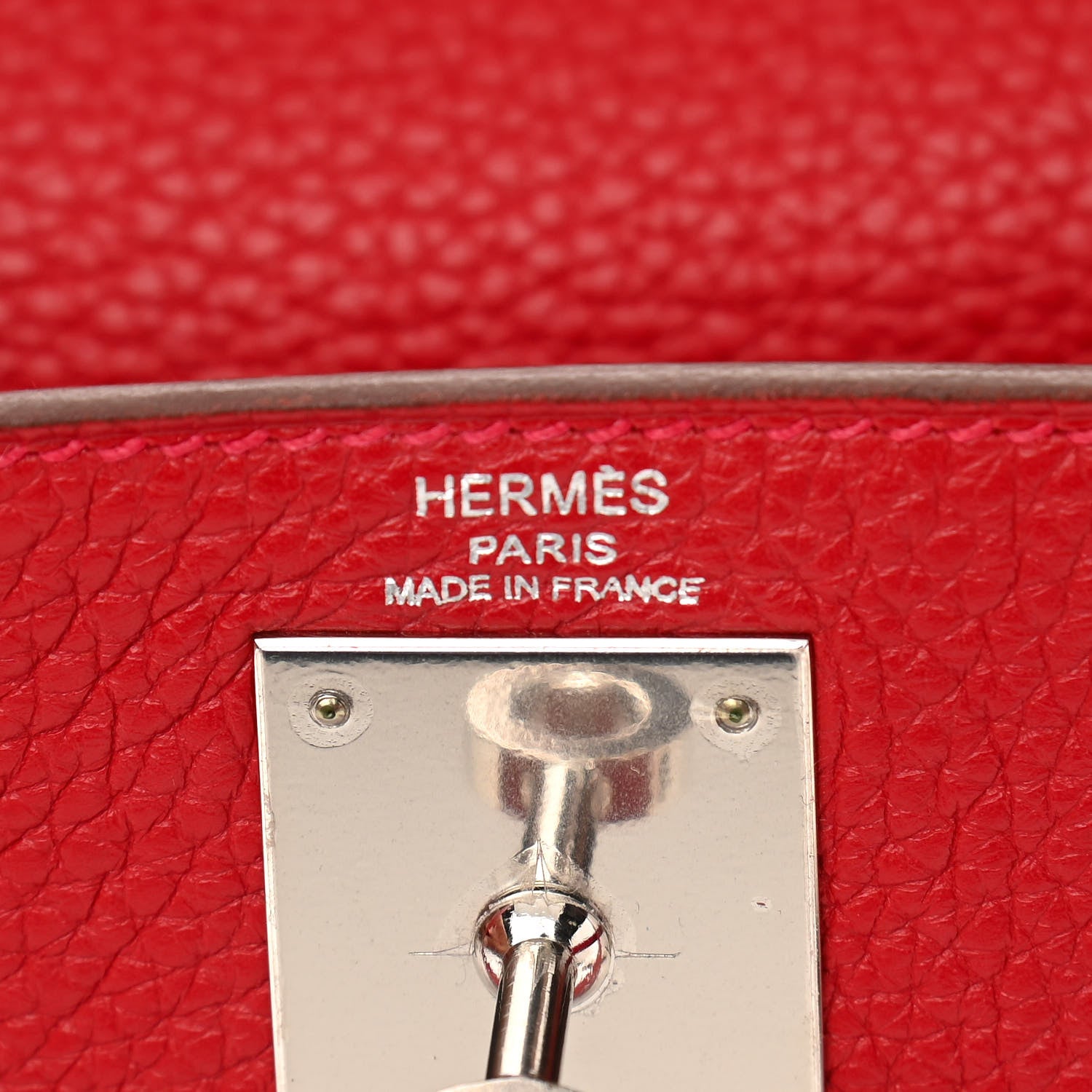 Hermes Taurillon Clemence Kelly Retourne 28 Rouge Casaque 6 of 12