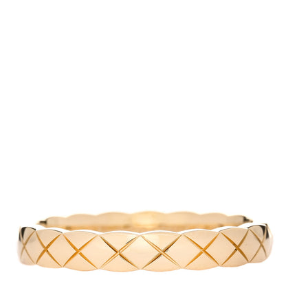 Chanel 18K Yellow Gold Mini Coco Crush Ring 54 6.75 1 of 5