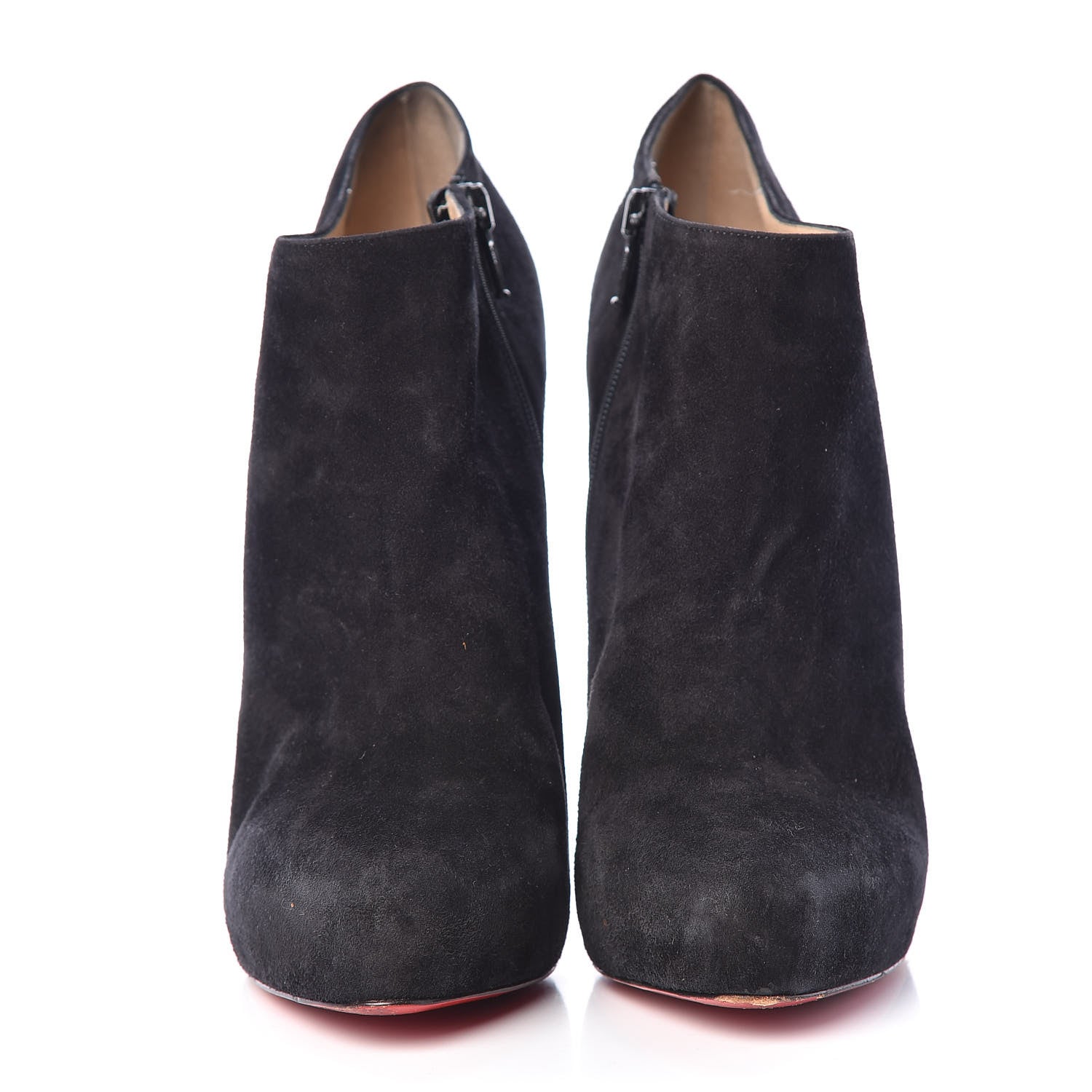Christian Louboutin Suede Vicky 140 Ankle Booties 41 Black 2 of 22