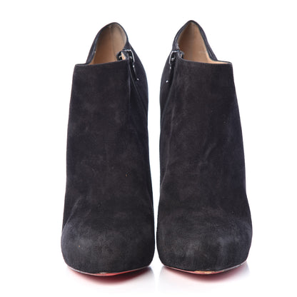 Christian Louboutin Suede Vicky 140 Ankle Booties 41 Black 2 of 22