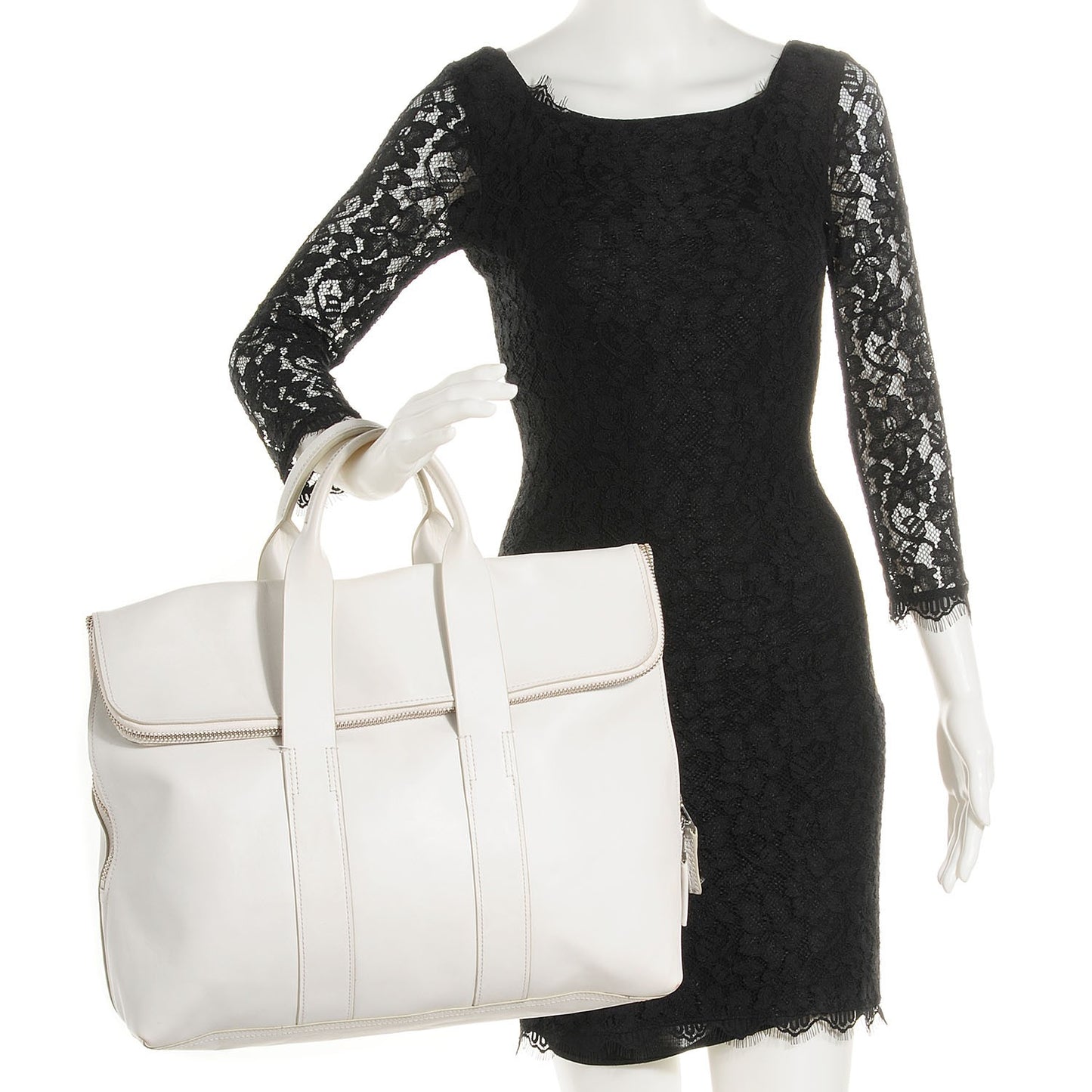 Leather 31 Hour bag White
