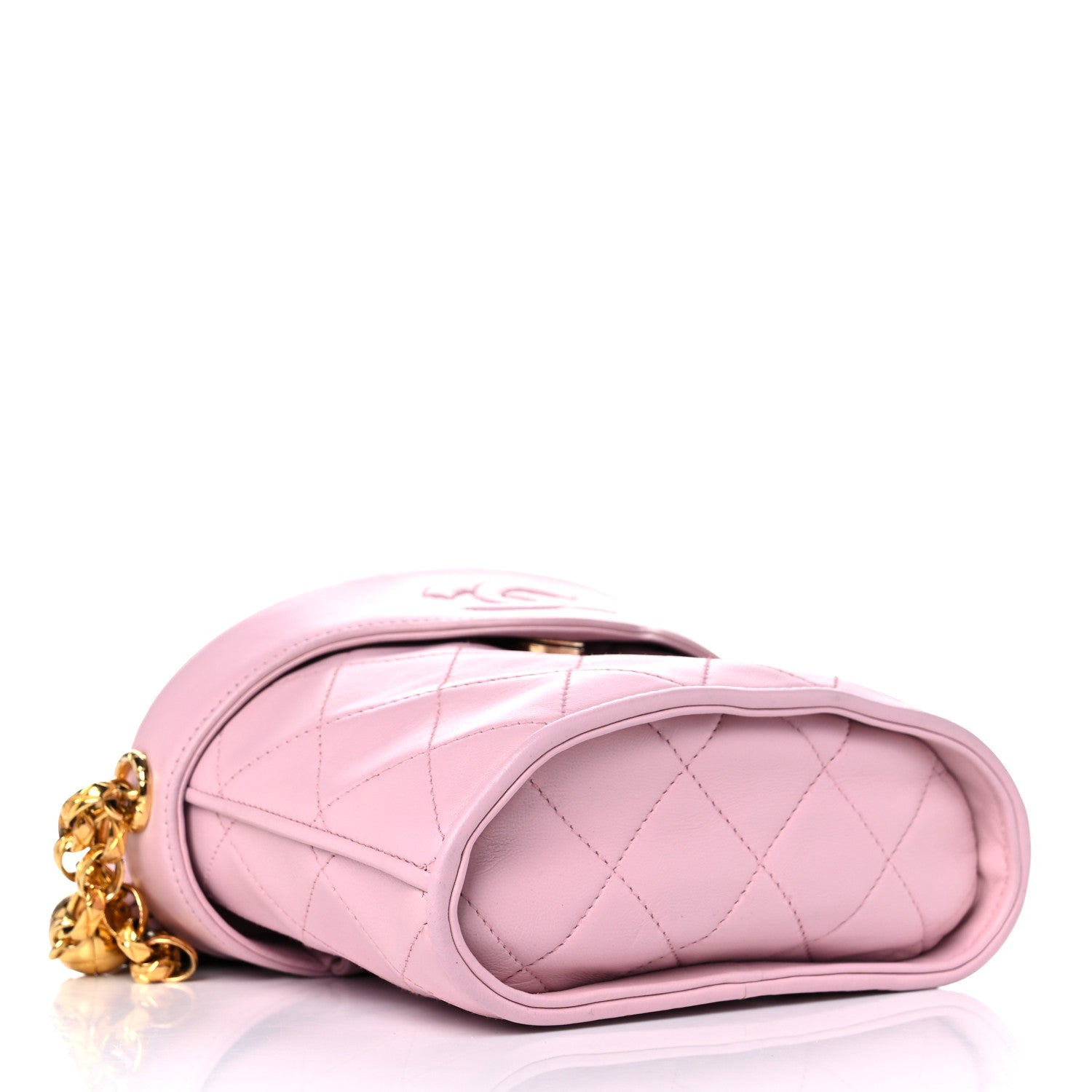 Chanel Lambskin Quilted Tassel Shoulder Bag Pink 8 of 23