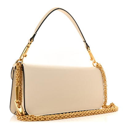 Valentino Garavani Calfskin Vlogo Loco Shoulder Bag Light Ivory 3 of 11