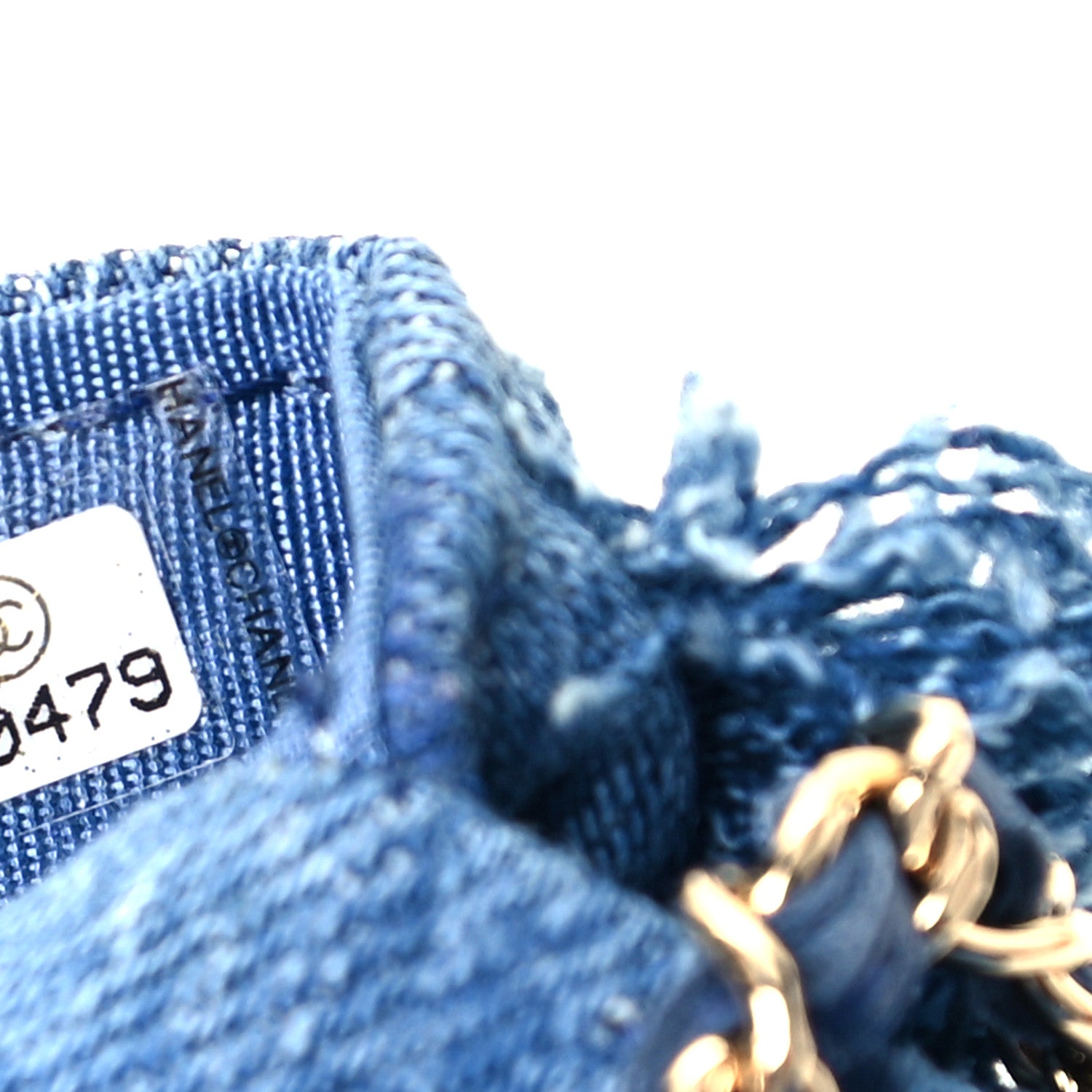 Chanel Denim Quilted Denim Mood Clutch With Chain Blue Multicolor 7 of 9